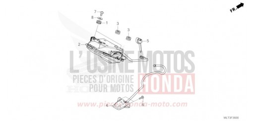 TAILLIGHT/LICENSE LIGHT CB1000GTT de 2026